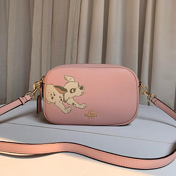 Okify Coach x Disney Camera Bag With Dalmatian In Pink 21x16x7cm 