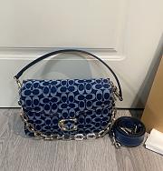 Okify Coach CAN15 Tabby Shoulder Bag In Blue 26x17x8cm  - 1