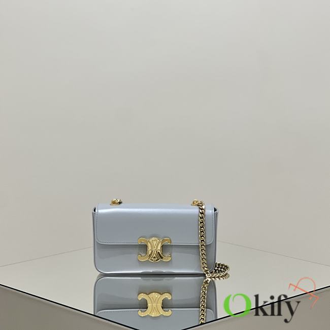 Okify Celine Gray Underarm Bag 20.5x10.5x4cm - 1