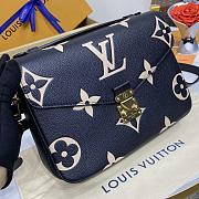 Okify Louis Vuitton Pochette Métis Bicolor Bag In Black And Beige M45773 25x19x7cm  - 2