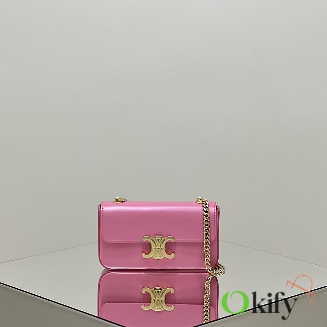 Okify Celine Pink Underarm Bag 20.5x10.5x4cm - 1