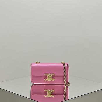 Okify Celine Pink Underarm Bag 20.5x10.5x4cm