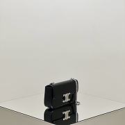 Okify Celine Black Underarm Bag With Silver Hardware 20.5x10.5x4cm - 6