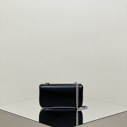 Okify Celine Black Underarm Bag With Silver Hardware 20.5x10.5x4cm - 3