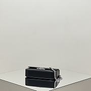 Okify Celine Black Underarm Bag With Silver Hardware 20.5x10.5x4cm - 5