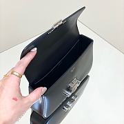 Okify Celine Black Underarm Bag With Silver Hardware 20.5x10.5x4cm - 2