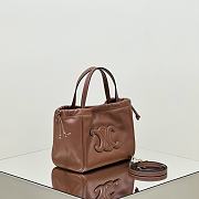 Okify Celine Cabas Small Drawstring Tote In Brown 22x17x15cm  - 3
