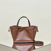 Okify Celine Cabas Small Drawstring Tote In Brown 22x17x15cm  - 4