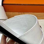 Okify Hermes Kelly White Slides EU34-41 - 5