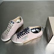 Okify Golden Goose True-Star In Pastel Pink Suede With Silver Star Sneakers EU35-40 - 6