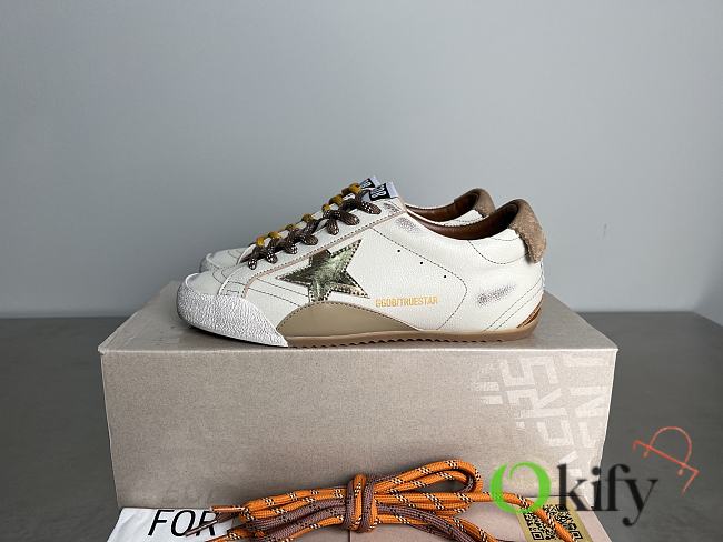 Okify Golden Goose True Star White Sneakers With Gold Star EU35-40  - 1