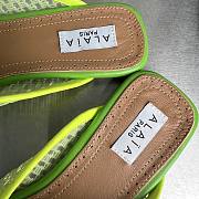 Okify Alaia Neon Green Mesh Mules EU35-42 - 3