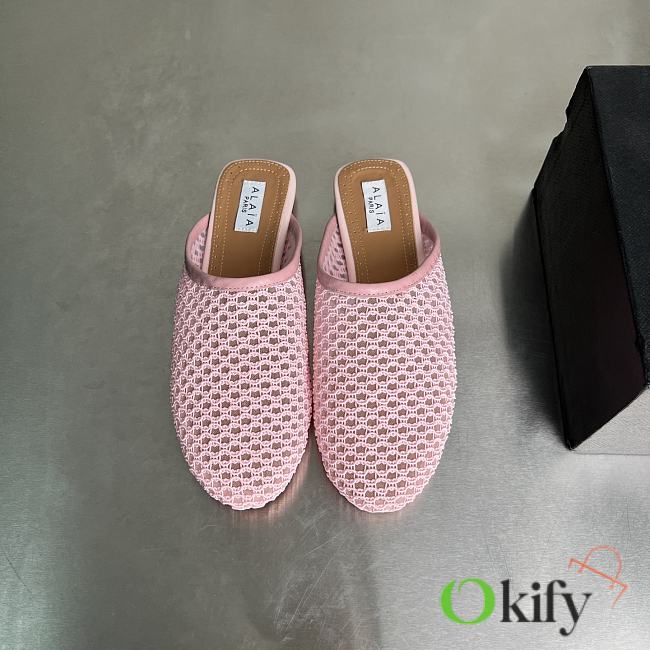 Okify Alaia Pink Mesh Mules EU35-42 - 1