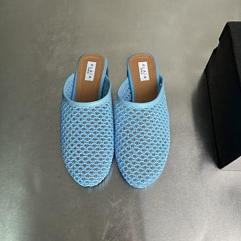 Okify Alaia Blue Mesh Mules EU35-42