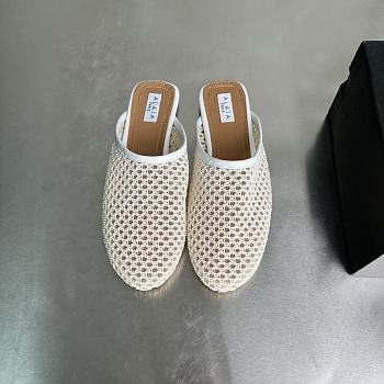 Okify Alaia White Mesh Mules EU35-42
