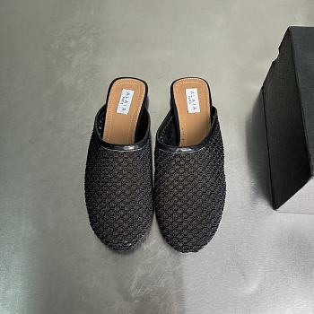 Okify Alaia Black Mesh Mules EU35-42