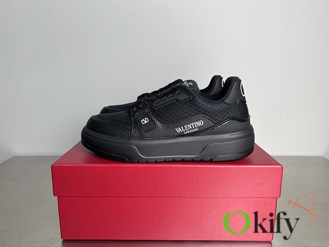 Okify Valentino Black Mesh Sneakers EU35-45 4.5cm - 1