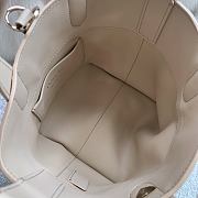 Okify Dior Toujours Vertical Nano Tote Bag In Beige 13x15x12cm - 5
