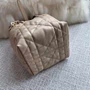 Okify Dior Toujours Vertical Nano Tote Bag In Beige 13x15x12cm - 3