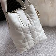Okify Dior Toujours Vertical Nano Tote Bag In White 13x15x12cm - 5