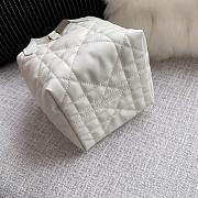Okify Dior Toujours Vertical Nano Tote Bag In White 13x15x12cm - 4