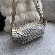 Okify Dior D-Journey Oblique Bag In Blue And White 25.5x14.5x14cm - 1