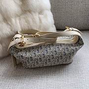 Okify Dior D-Journey Oblique Bag In Blue And White 25.5x14.5x14cm - 5