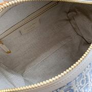 Okify Dior D-Journey Oblique Bag In Blue And White 25.5x14.5x14cm - 3