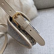 Okify Dior Bobby Oblique Bag In Blue And White 21x12x5cm - 6