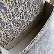 Okify Dior Bobby Oblique Bag In Blue And White 21x12x5cm - 5