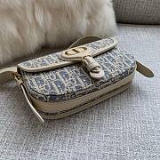 Okify Dior Bobby Oblique Bag In Blue And White 21x12x5cm - 4