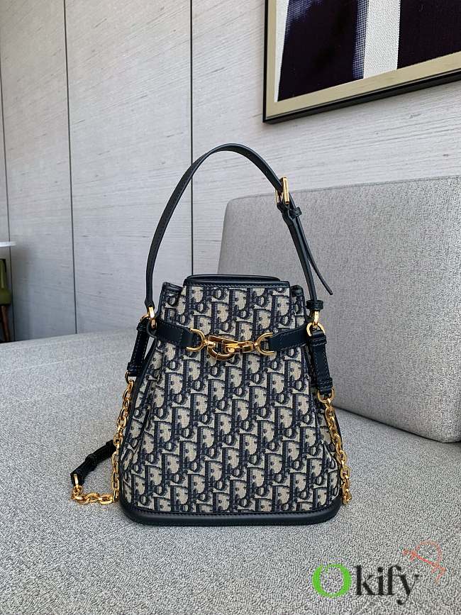 Okify Dior C'est Blue Oblique Bag 24x25.5x10cm - 1