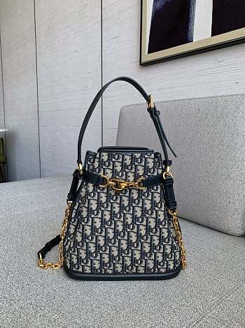 Okify Dior C'est Blue Oblique Bag 24x25.5x10cm