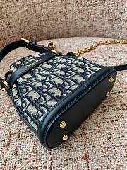 Okify Dior C'est Blue Oblique Bag 17x18x7cm - 3