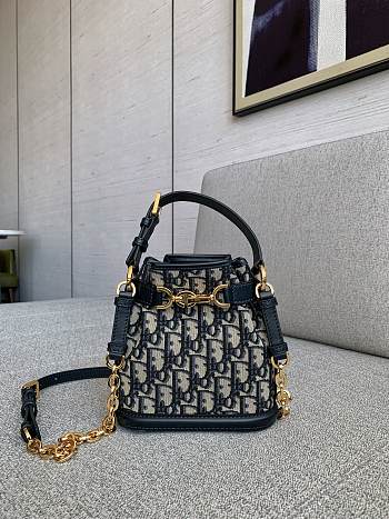 Okify Dior C'est Blue Oblique Bag 17x18x7cm