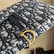 Okify Dior WOC Blue Oblique Bag 22x14.5x3.5cm  - 5
