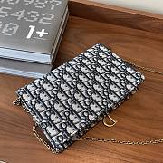 Okify Dior WOC Blue Oblique Bag 22x14.5x3.5cm  - 2