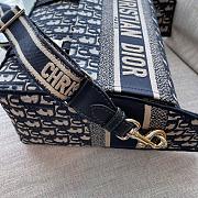 Okify Dior Medium Diorcamp Bag In Blue Oblique 28x24x12cm - 5