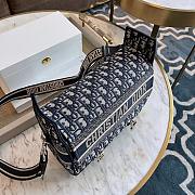 Okify Dior Medium Diorcamp Bag In Blue Oblique 28x24x12cm - 3