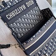 Okify Dior Medium Diorcamp Bag In Blue Oblique 28x24x12cm - 2