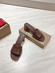 Okify Christian Louboutin Dark Brown Mule Sandals 8.5cm EU34-43 - 6
