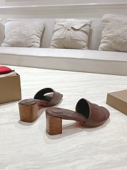 Okify Christian Louboutin Dark Brown Mule Sandals 8.5cm EU34-43 - 2