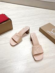 Okify Christian Louboutin Nude Mule Sandals 8.5cm EU34-43 - 6