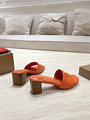 Okify Christian Louboutin Orange Mule Sandals 8.5cm EU34-43 - 6