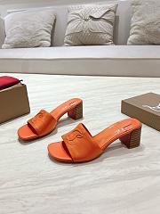 Okify Christian Louboutin Orange Mule Sandals 8.5cm EU34-43 - 4