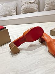 Okify Christian Louboutin Orange Mule Sandals 8.5cm EU34-43 - 2