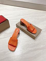 Okify Christian Louboutin Orange Mule Sandals 8.5cm EU34-43 - 3