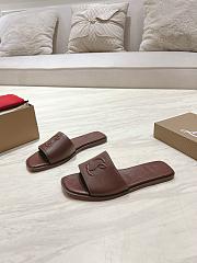 Okify Christian Louboutin Dark Brown Slides 1.5cm EU34-43 - 6
