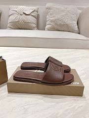 Okify Christian Louboutin Dark Brown Slides 1.5cm EU34-43 - 2