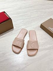 Okify Christian Louboutin Nude Slides 1.5cm EU34-43 - 1